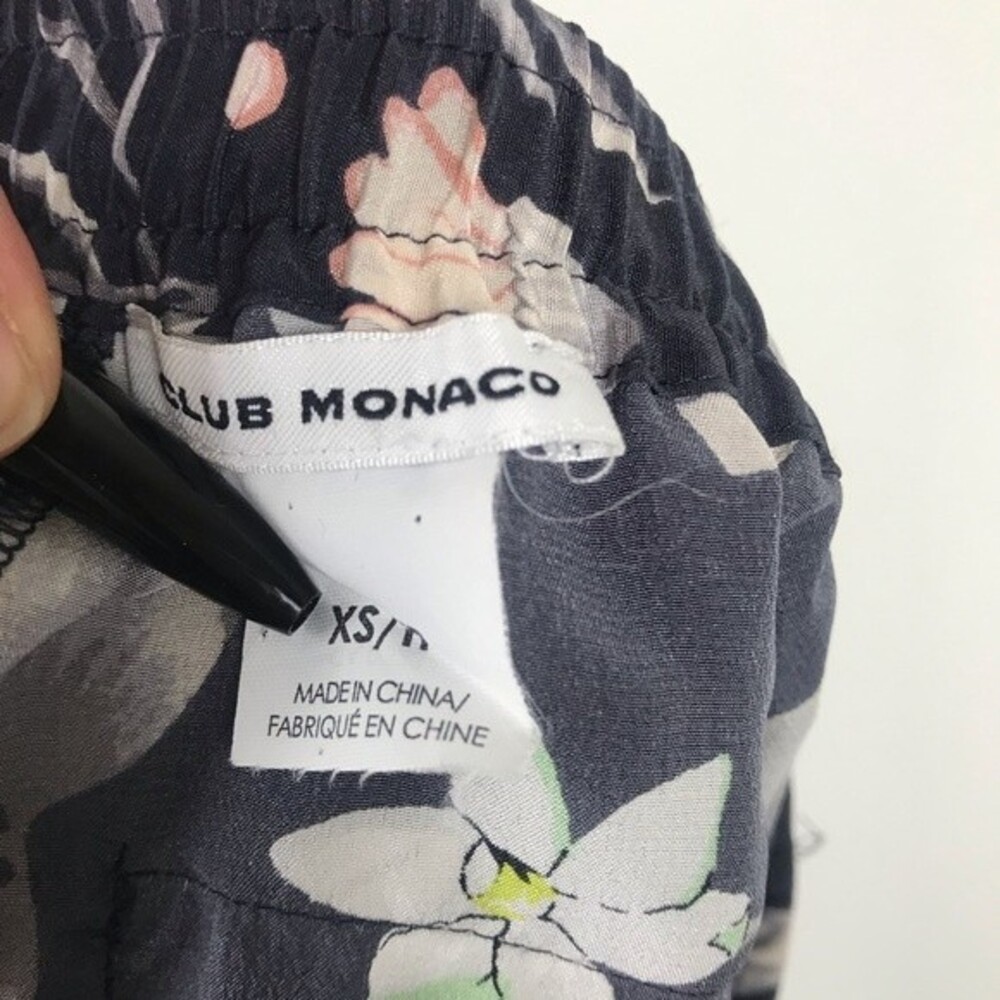 Club Monaco Floral Print Silky Boho Pull On Spring Summer Beach Casual Shorts 2 - Picture 6 of 10